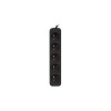 Lanberg Cable Power Strip, 5X French Outlets Quality-Grade Copper, 1.5 m | PS0-05E-0150-BK