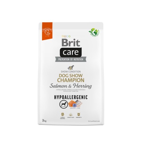 BRIT Care Hypoallergenic Adult Dog Show Champion Salmon & Herring - dry dog food - 3 kg