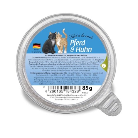 GRANATAPET Filet á la carte Horse with chicken - wet cat food - 85g