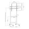 Techly ICA-TR74 TV mount/stand 2.29 m (90") Black
