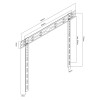 Maclean ultra flat wall mount for TV, 40-85", max VESA 600x400, load up to 80kg, MC-123