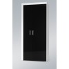 Cama wardrobe SAMBA white/black gloss