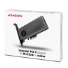 SSD ACC ADAPTER NVME/SATA/M.2/PCIE SP&LP PCEM2-DC AXAGON