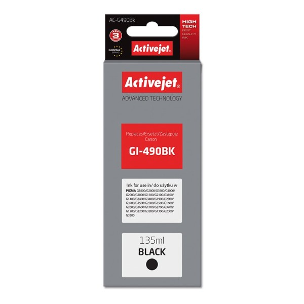 Activejet AC-G490Bk Ink cartridge (replacement for ...