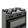 Ravanson KWGE-K90 black gas/electric cooker