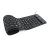 KEYBOARD FLEXIBLE USB ENG/BLACK KB-109F-B GEMBIRD