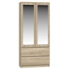 Topeshop SS-90 SON LUS KPL bedroom wardrobe/closet 5 shelves 2 door(s) Oak