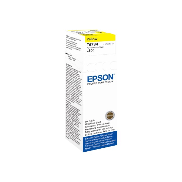 EPSON 1LB T6734 YELLOW INK BOTTLE ...