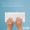 KEYBOARD COMPACT BREAK ENG/WHITE RGOCOUSWDWH R-GO TOOLS