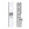 Bathroom cabinet NEL III 31x30x174 cm, white, glossy