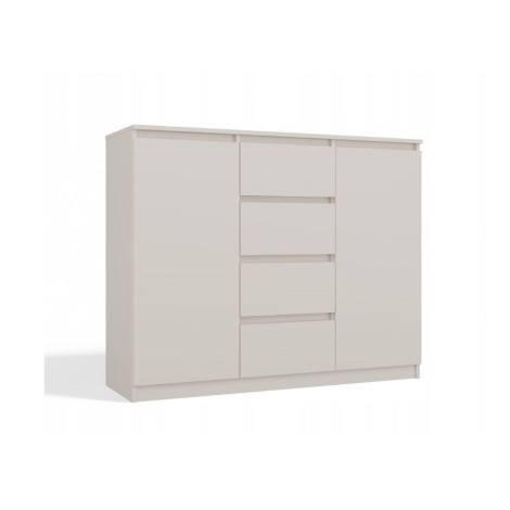CHEST OF DRAWERS WITH 2 DOORS AND 4 DRAWERS, CASHMERE COLOUR