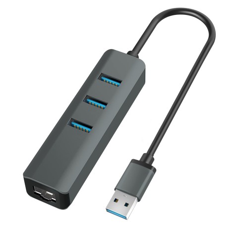 VAKOSS HUB USB 3.0 +RJ45 ETHERNET TC-4502X