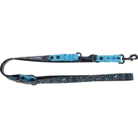 KERBL Lima Dog Leash - Blue-Black - 200cmx25mm