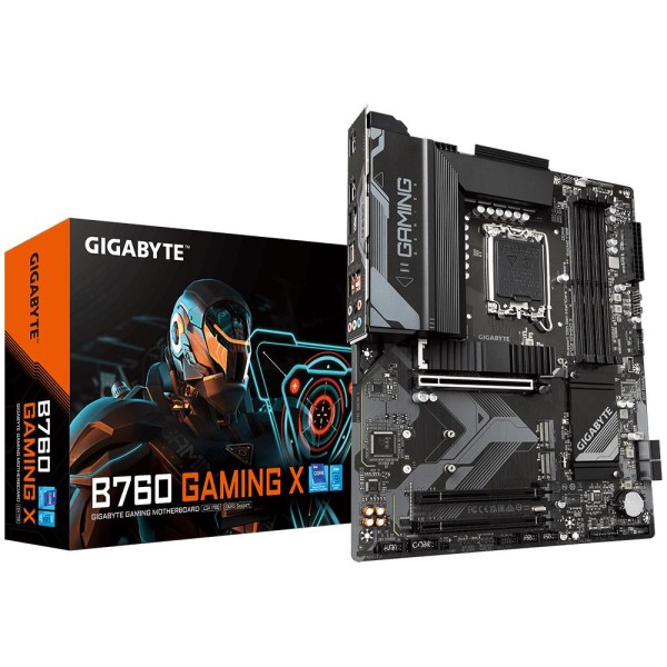 Mainboard|GIGABYTE|Intel B760 Express|LGA1700|ATX|Memory DDR5|Memory slots 4|2xPCI-Express ...