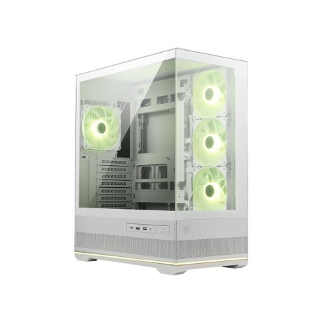 Case|MSI|MAG PANO 110R PZ / WHITE|MidiTower|Case product features Transparent panel|Not included|Colour Black|MAGPANO110RPZWHITE