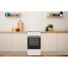 INDESIT | Cooker | IS5V8GMW/E | Hob type Vitroceramic | Oven type Electric | White | Width 50 cm | Grilling | Depth 60 cm | 57 L