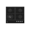 BEKO Hob | HILW64235S | Gas | Number of burners/cooking zones 4 | Rotary knobs | Black
