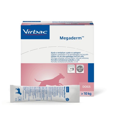 VIRBAC Megaderm fatty acids supporting skin and coat- supplements for dogs - 28x8ml