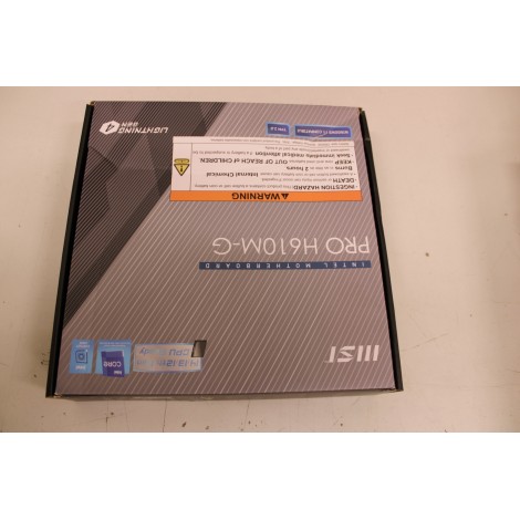 SALE OUT. MSI PRO H610M-G | MSI PRO H610M-G | Processor family Intel | Processor socket LGA1700 | DDR5 | Supported hard disk drive interfaces SATA, M.2 | Number of SATA connectors 4 | DAMAGED PACKAGING