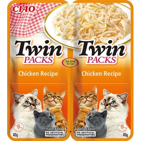 INABA Twin Packs Chicken - cat treats - 2 x 40g