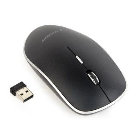 MOUSE USB OPTICAL WRL BLACK/SILENT MUSW-4BS-01 GEMBIRD