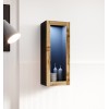 Cama cabinet VIGO "90" glass 90/35/32 black/wotan oak