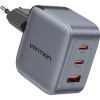 Ładowarka Vention 70W GaN PD 1x USB-A 2x USB-C czarna
