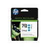 HP 712 3-Pack 29-ml Cyan DesignJet Ink