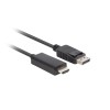 Lanberg | DisplayPort to HDMI Cable | DisplayPort Male | HDMI Male | DP to HDMI | 1 m