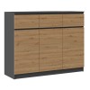 3D3S chest of drawers 120x40x97 cm, anthracite/artisan