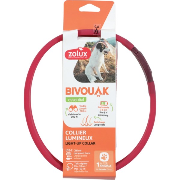 ZOLUX BIVOUAK LED Silicone red - ...