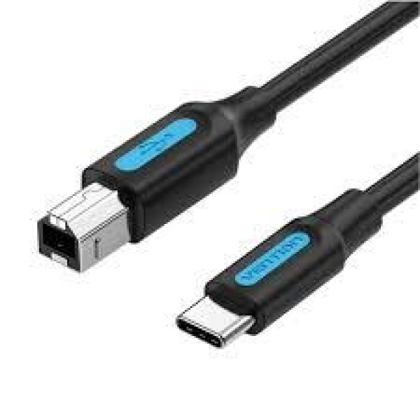 CABLE USB-C TO USB 2.0B/2M BLACK ...