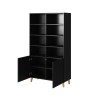 PAFOS bookcase 100x40x176.5 cm matte black