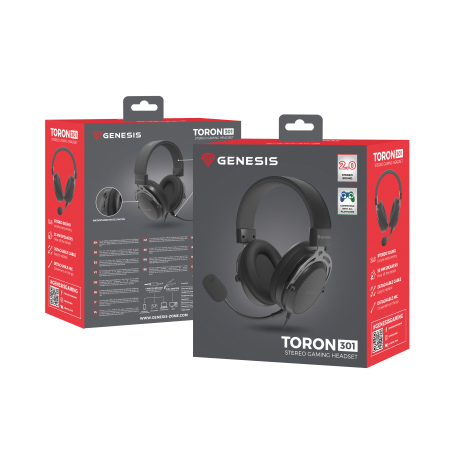 Genesis Gaming Headset | Toron 301 | Wired | Over-ear | Microphone | Black