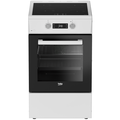 BEKO Cooker | FSM59305WDT | Hob type Induction | Oven type Electric | White | Width 50 cm | Grilling | Depth 60 cm | 60 L