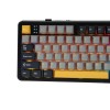 F108 Gray+Orange+Deep Gray Gasket Keyboard with Volcano RGB Switches – AULA