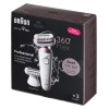 Braun Epilator | SES9-030 3D Silk-Epilk 9 Flex | Operating time (max) 50 min | Number of power levels 2 | Wet & Dry | White/Rose