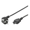 Goobay | Power supply cord (CEE/7/7 to mickey), angled | 68004 | Black