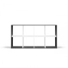 MALAX 2X4 SHELVING UNIT, ANTHRACITE/WHITE