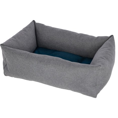 KERBL Ely Pet Bed - Grey-Turquoise - 85 x 70 x 27 cm