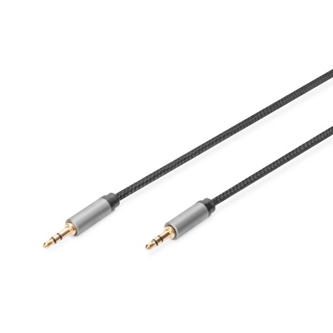 Digitus | AUX Audio Cable Stereo | DB-510110-018-S | 3.5 mm jack to 3.5 mm jack 3.5mm stereo plug | 3.5mm stereo plug