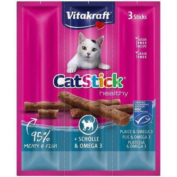 VITAKRAFT CatStick Mini with flounder and ...