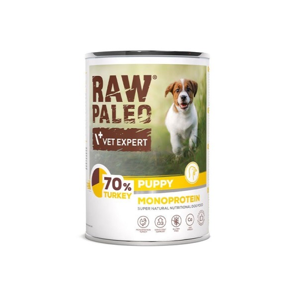 RAW PALEO Puppy Monoprotein Turkey - ...