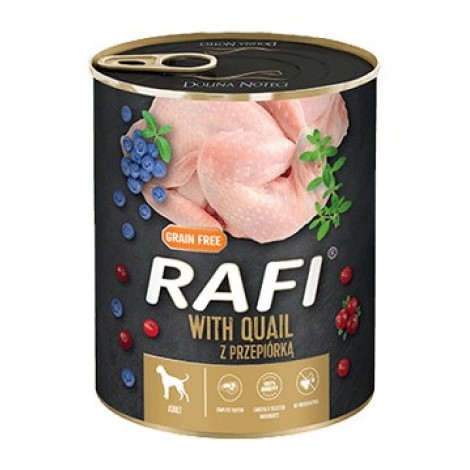 Dolina Noteci Rafi Dog wet food with quail, blueberries and cranberries - 800g