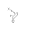 Arozzi Desk Mount | Neo Duo - Gas Spring Monitor Arm AZ-ALZARE-NEO-DUO-WT | Tilt, Swivel, Rotation | Maximum weight (capacity) 9 kg | White