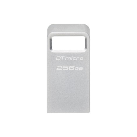 Kingston | USB 3.2 Flash Drive | DataTraveler micro | 256 GB | USB 3.2 | Silver