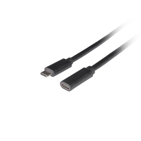 Lanberg USB-C M/F 3.1 Cable | CA-USBE-20CC-0015-BK