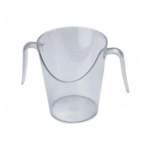 Nose cutout mug with handles