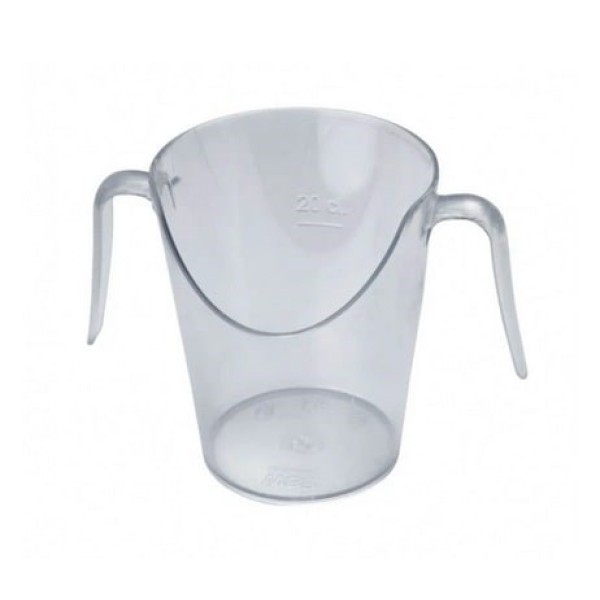 Nose cutout mug with handles