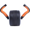Pure2Improve 2 in 1 Ab Wheel and Kettlebell, Black/Orange